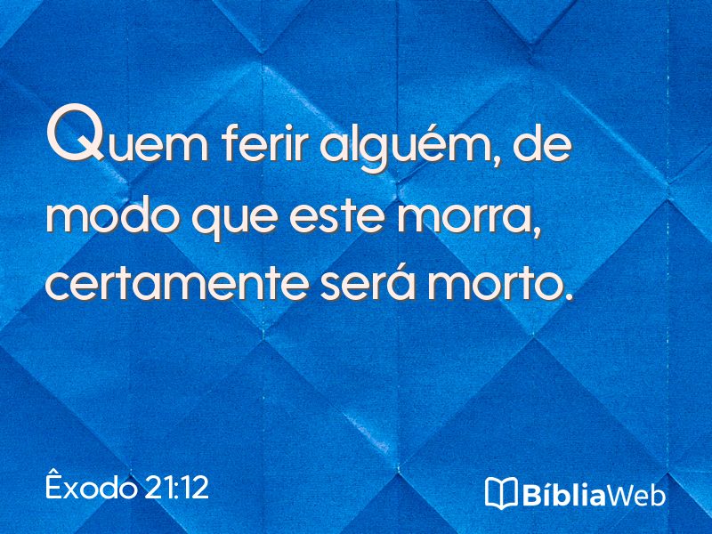 Êxodo 21:12 em imagem para compartilhar