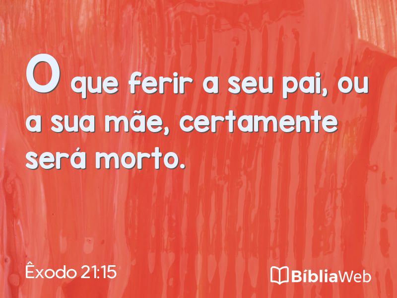 Êxodo 21:15 em imagem para compartilhar
