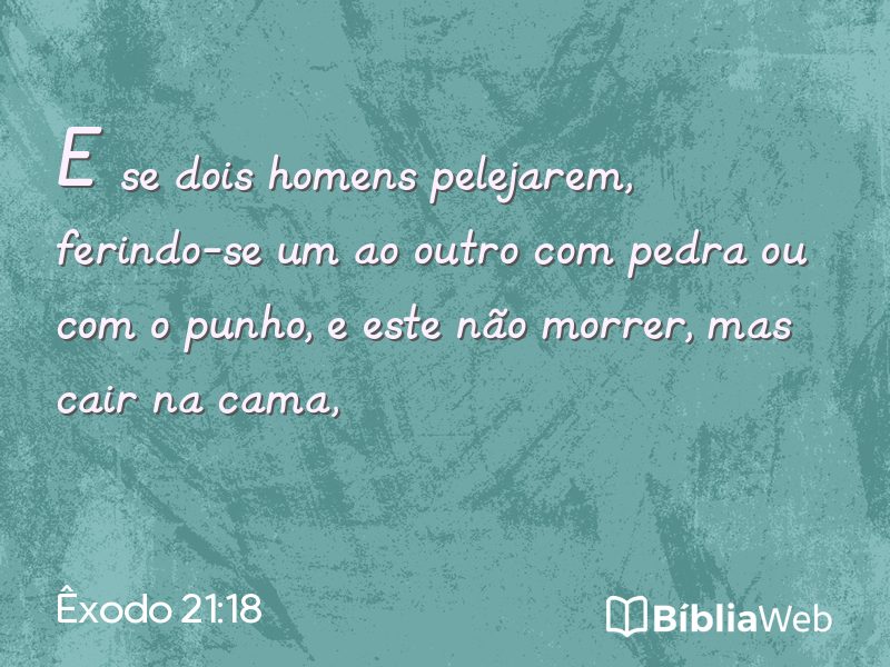 Êxodo 21:18 em imagem para compartilhar