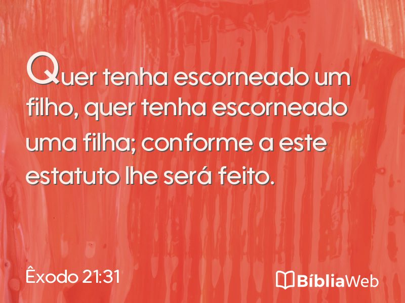 Êxodo 21:31 em imagem para compartilhar