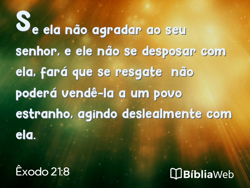 Êxodo 21:8 em imagem para compartilhar
