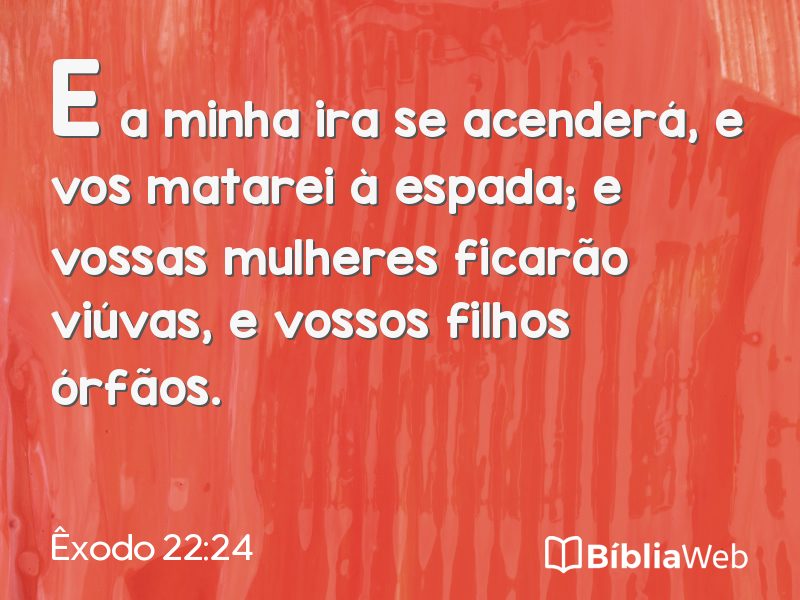 Êxodo 22:24 em imagem para compartilhar