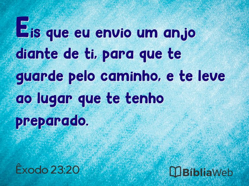 Êxodo 23:20 em imagem para compartilhar