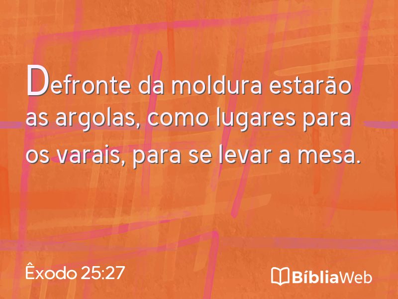 Êxodo 25:27 em imagem para compartilhar