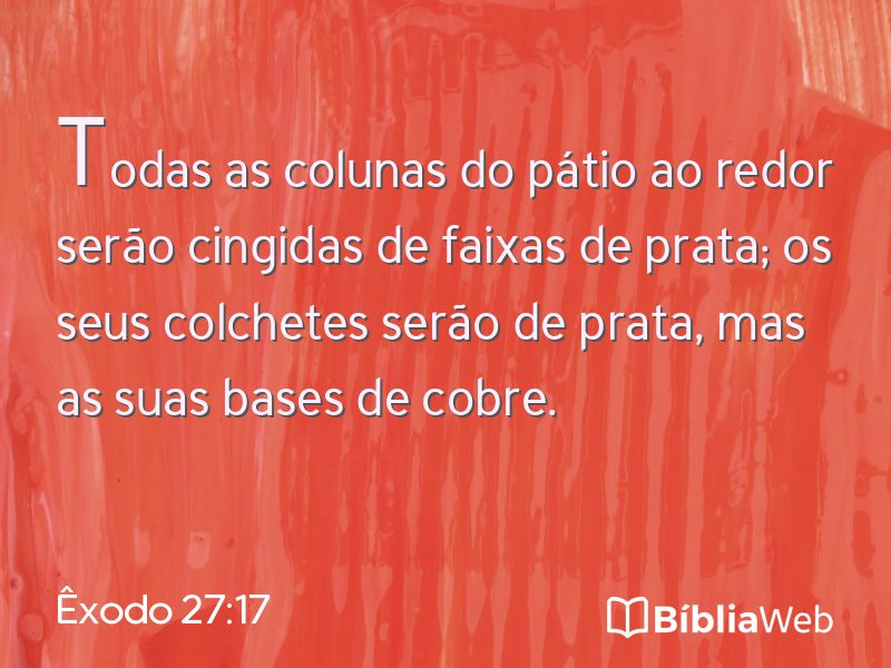 Êxodo 27:17 em imagem para compartilhar