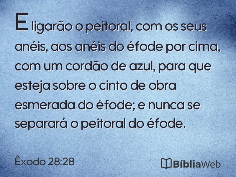 Êxodo 28:28 em imagem para compartilhar
