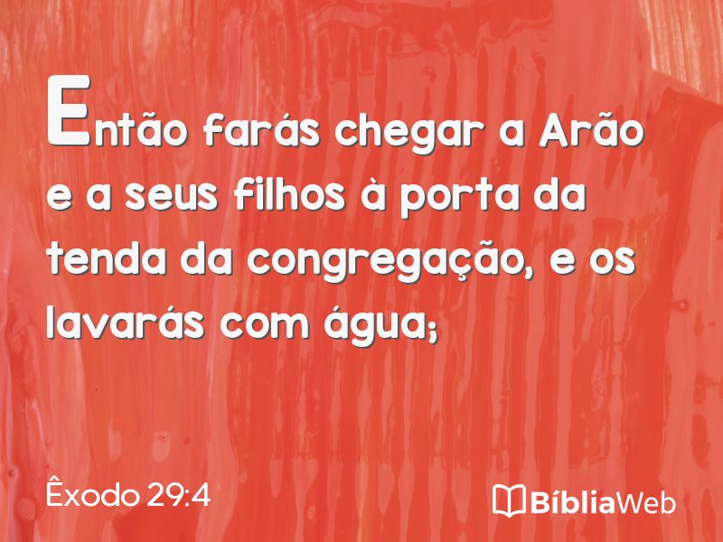 Êxodo 29:4 em imagem para compartilhar