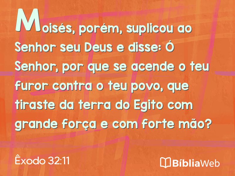 Êxodo 32:11 em imagem para compartilhar