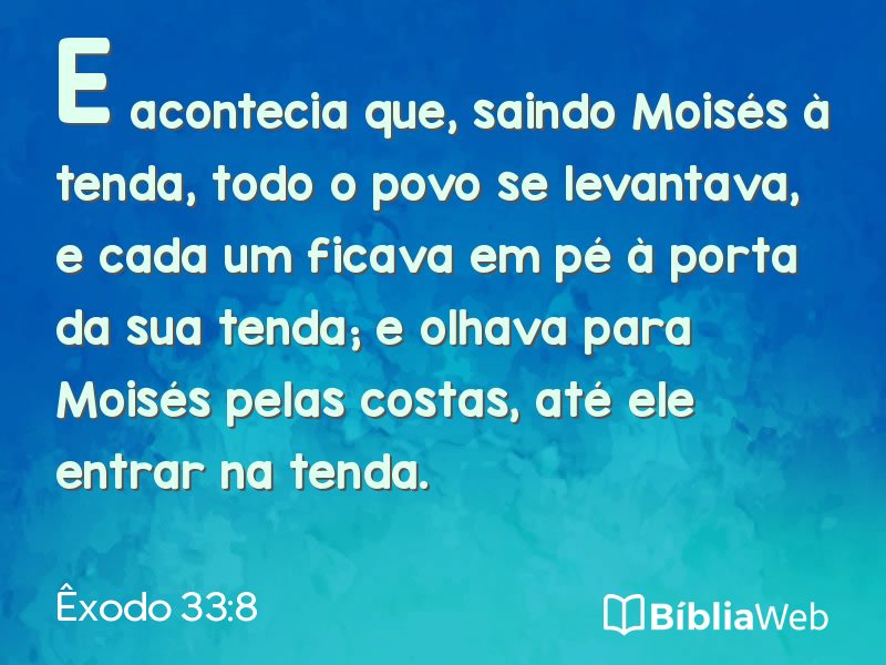 Êxodo 33:8 em imagem para compartilhar