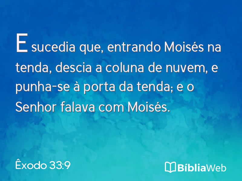 Êxodo 33:9 em imagem para compartilhar