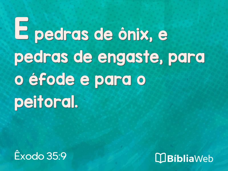 Êxodo 35:9 em imagem para compartilhar