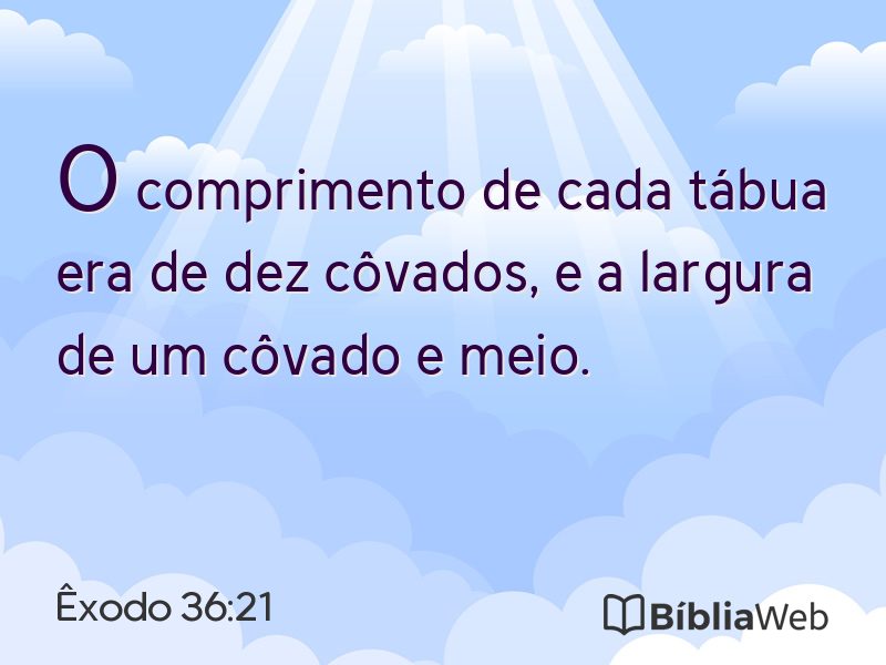 Êxodo 36:21 em imagem para compartilhar