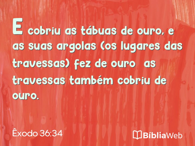 Êxodo 36:34 em imagem para compartilhar