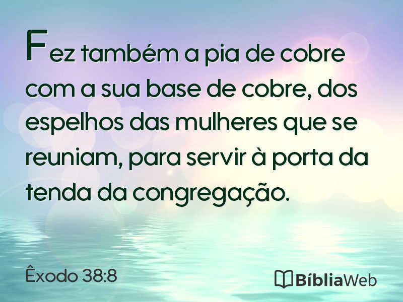 Êxodo 38:8 em imagem para compartilhar