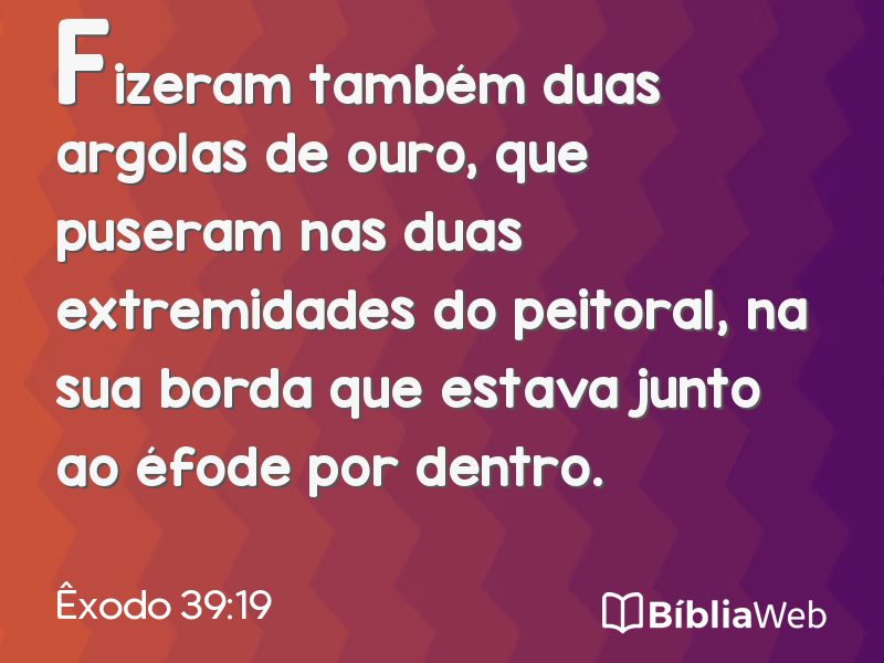 Êxodo 39:19 em imagem para compartilhar
