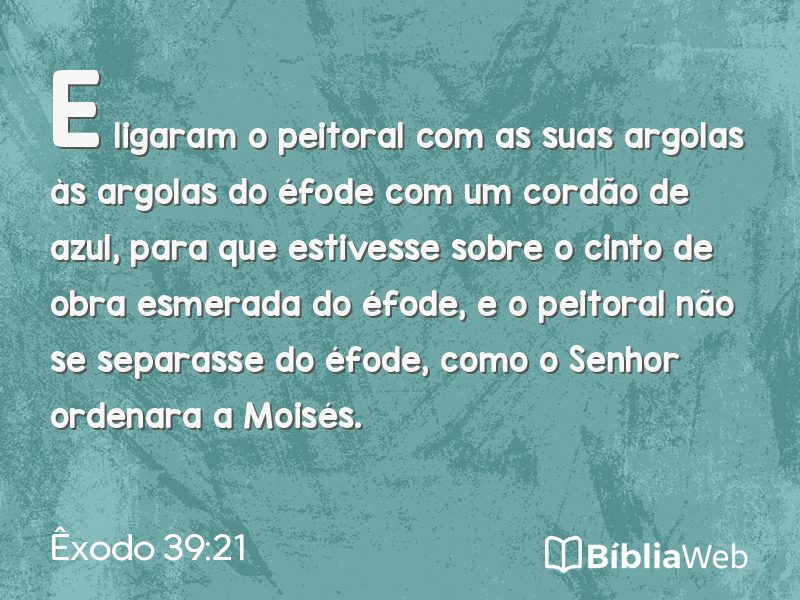 Êxodo 39:21 em imagem para compartilhar