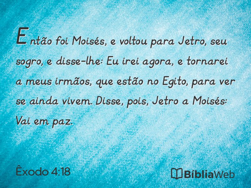 Êxodo 4:18 em imagem para compartilhar