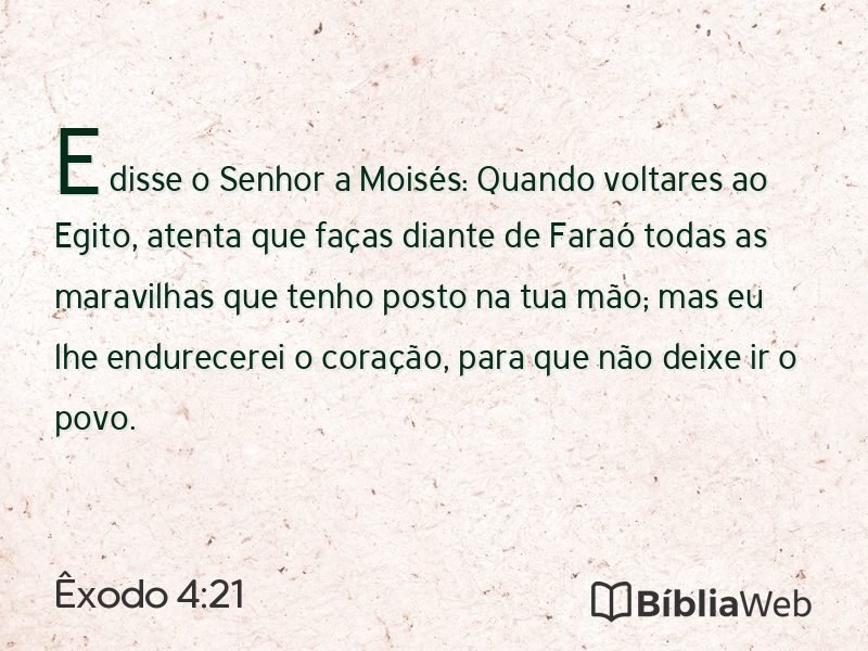 Êxodo 4:21 em imagem para compartilhar