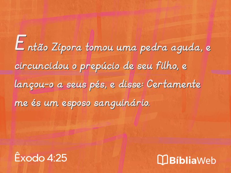 Êxodo 4:25 em imagem para compartilhar