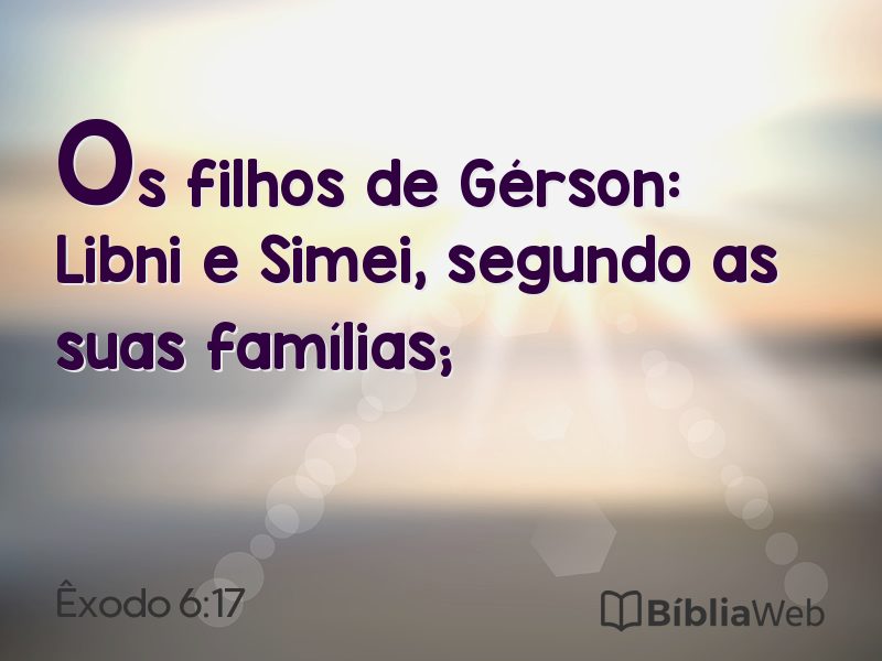 Êxodo 6:17 em imagem para compartilhar