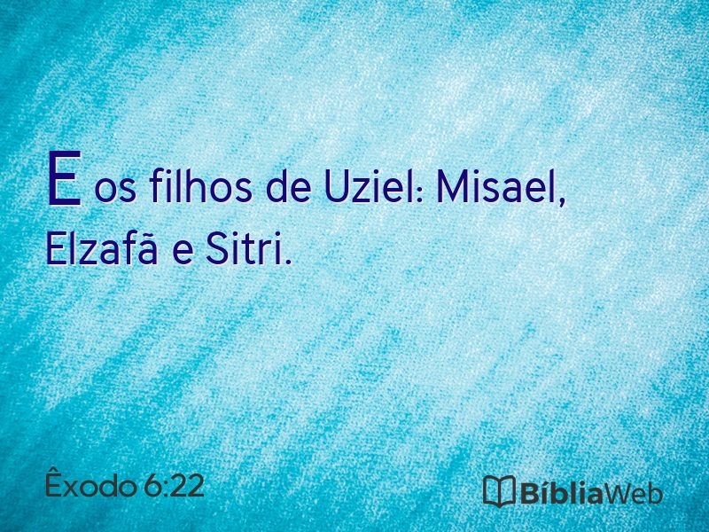 Êxodo 6:22 em imagem para compartilhar
