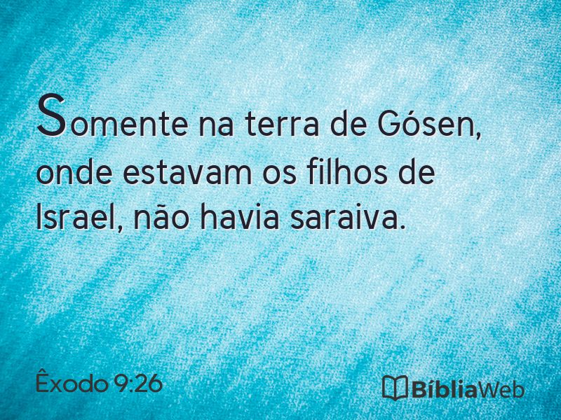 Êxodo 9:26 em imagem para compartilhar