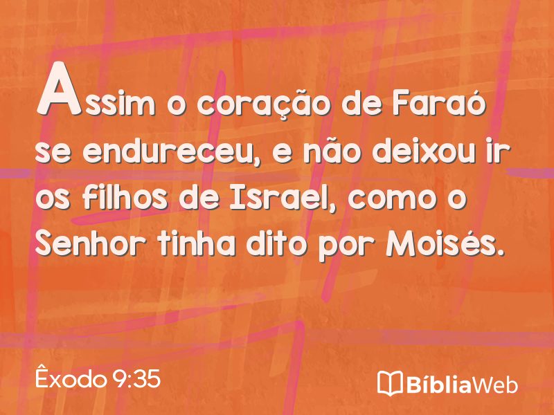 Êxodo 9:35 em imagem para compartilhar