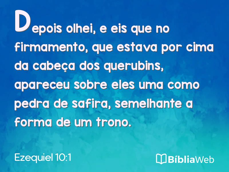 Ezequiel 10:1 em imagem para compartilhar
