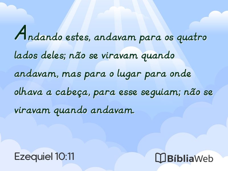 Ezequiel 10:11 em imagem para compartilhar