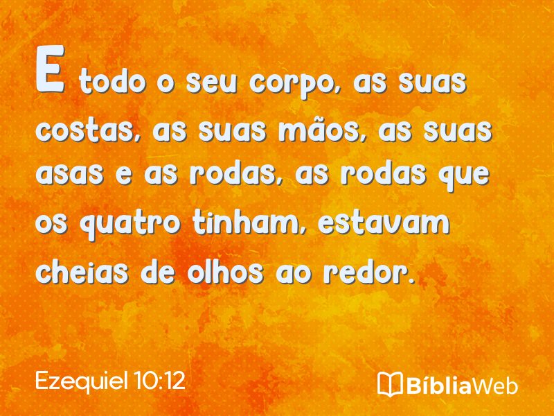 Ezequiel 10:12 em imagem para compartilhar