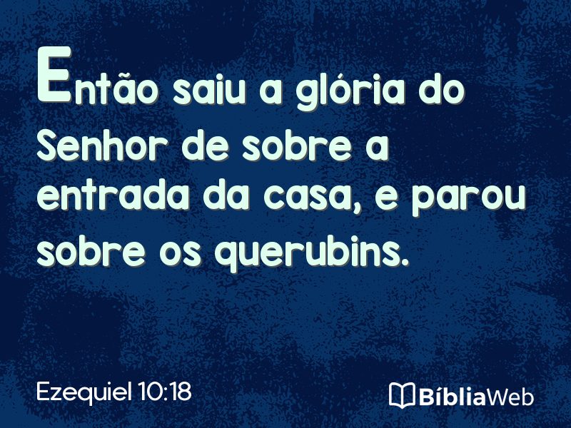Ezequiel 10:18 em imagem para compartilhar