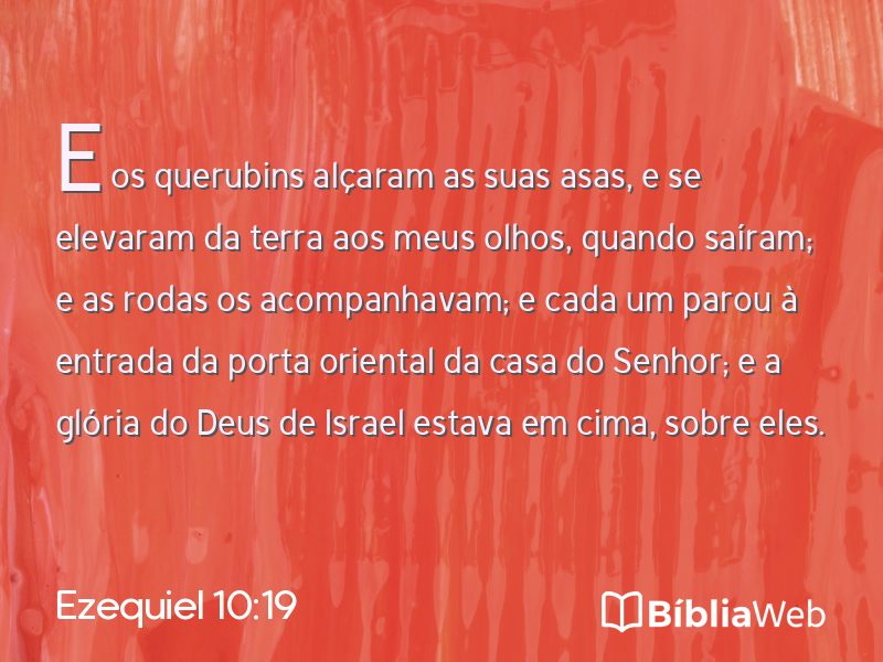 Ezequiel 10:19 em imagem para compartilhar