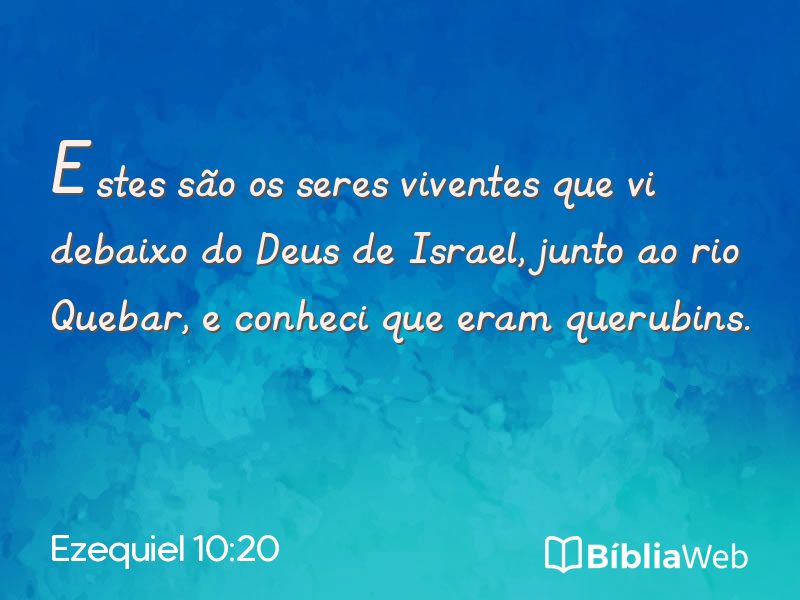 Ezequiel 10:20 em imagem para compartilhar