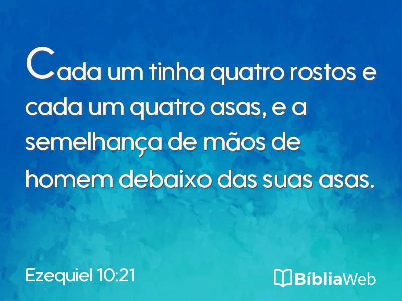 Ezequiel 10:21 em imagem para compartilhar