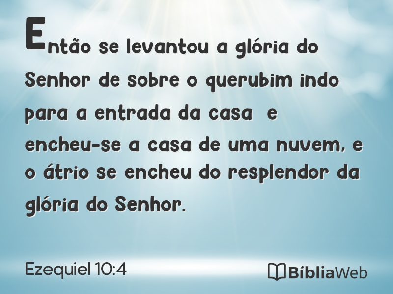 Ezequiel 10:4 em imagem para compartilhar