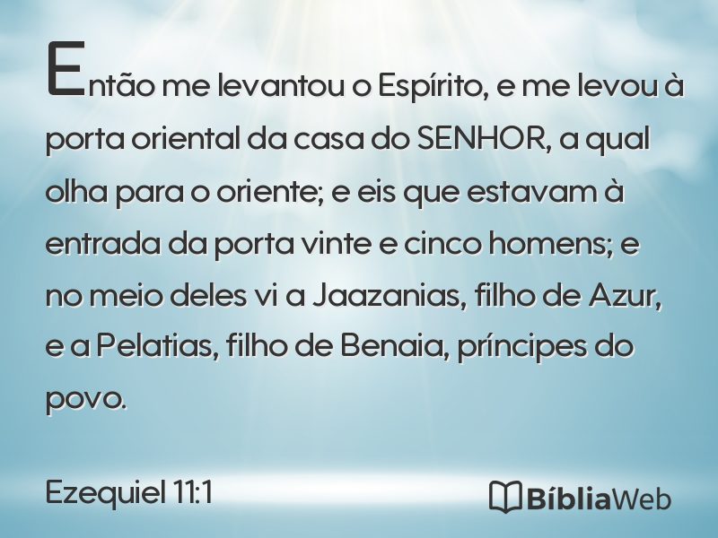 Ezequiel 11:1 em imagem para compartilhar