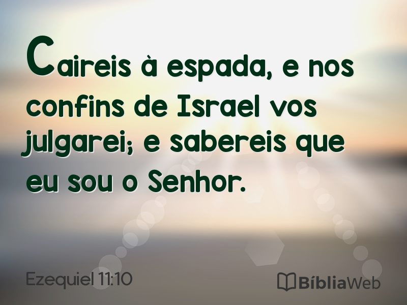 Ezequiel 11:10 em imagem para compartilhar