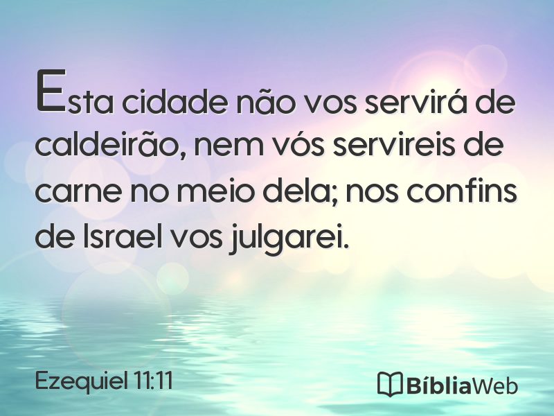 Ezequiel 11:11 em imagem para compartilhar