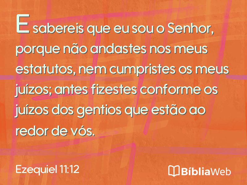 Ezequiel 11:12 em imagem para compartilhar