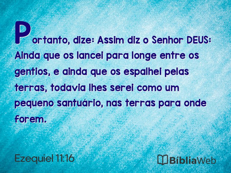 Ezequiel 11:16 em imagem para compartilhar