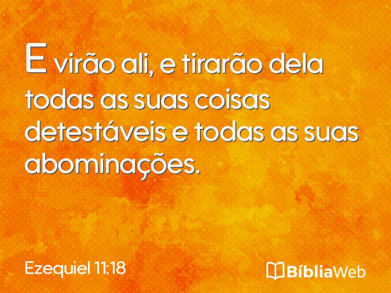 Ezequiel 11:18 em imagem para compartilhar