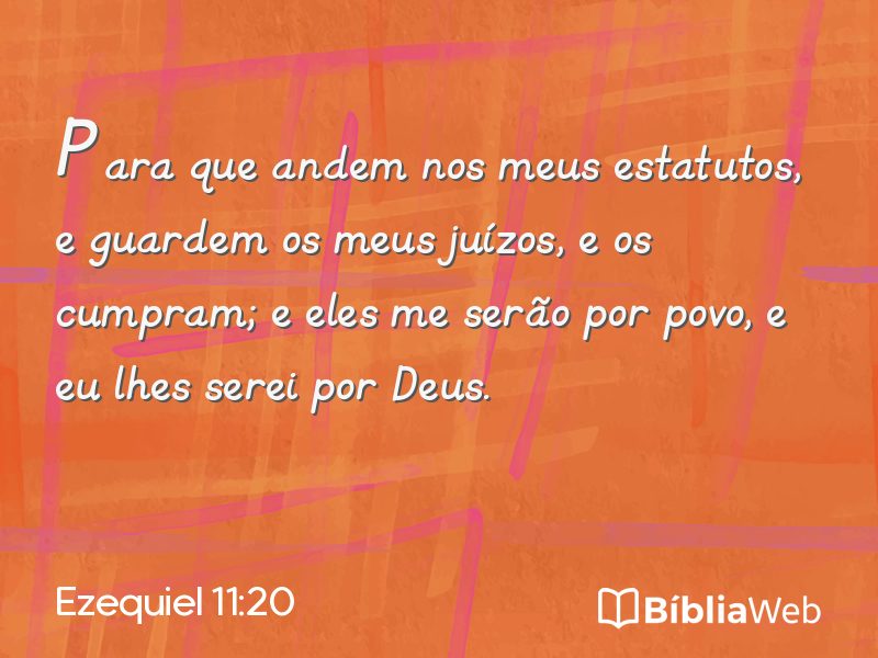 Ezequiel 11:20 em imagem para compartilhar