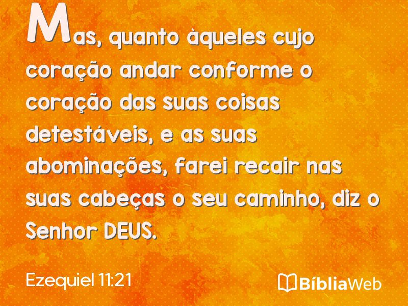 Ezequiel 11:21 em imagem para compartilhar