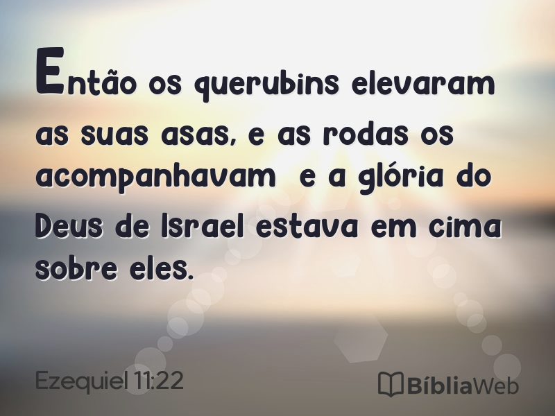 Ezequiel 11:22 em imagem para compartilhar