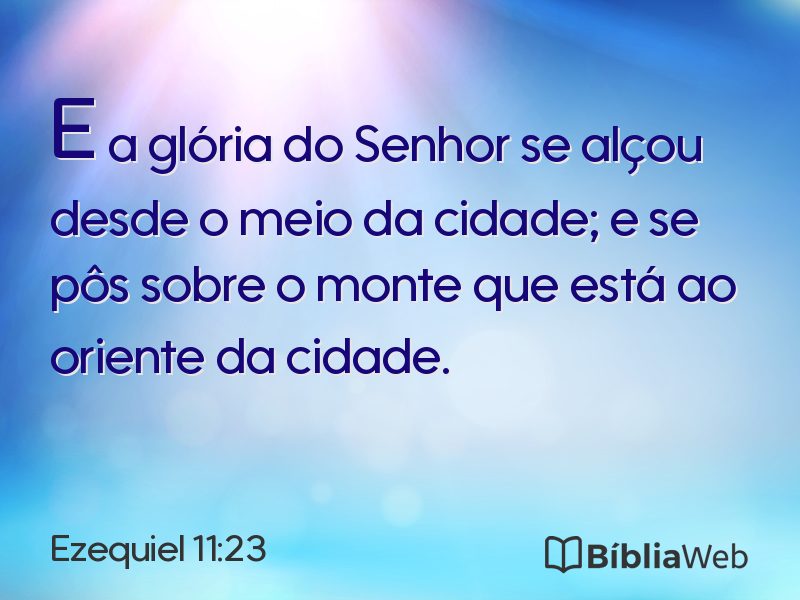 Ezequiel 11:23 em imagem para compartilhar