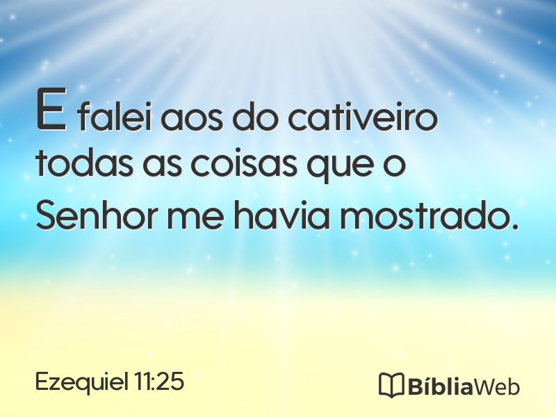 Ezequiel 11:25 em imagem para compartilhar