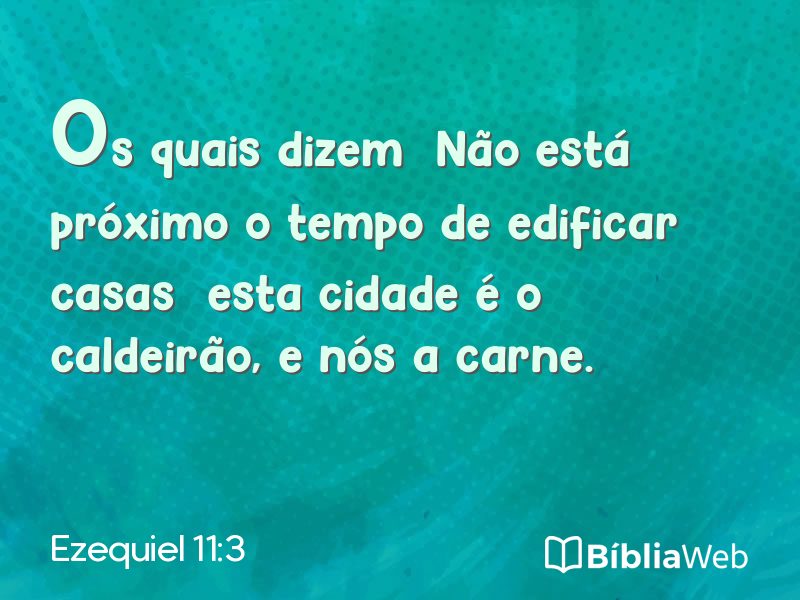Ezequiel 11:3 em imagem para compartilhar