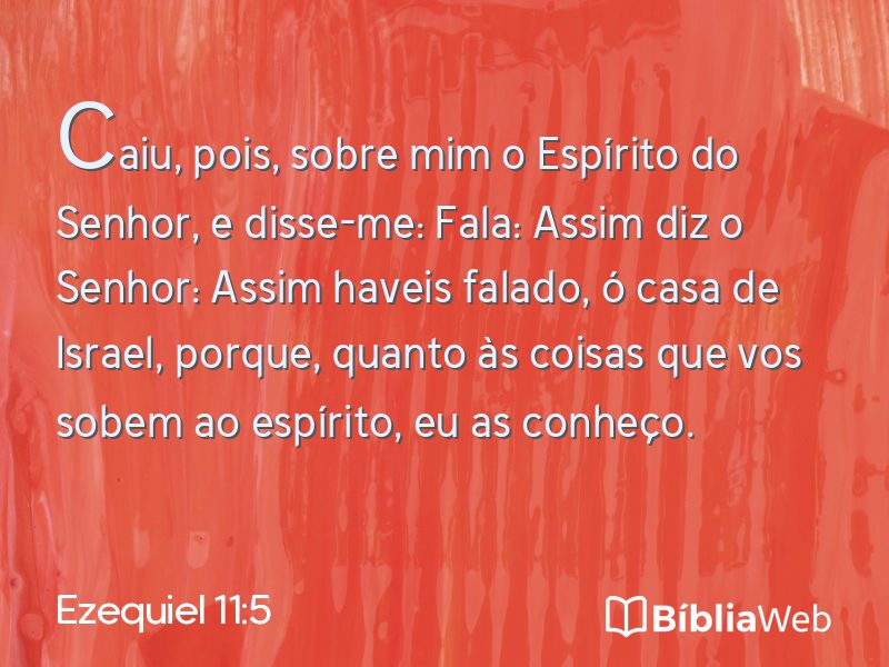 Ezequiel 11:5 em imagem para compartilhar