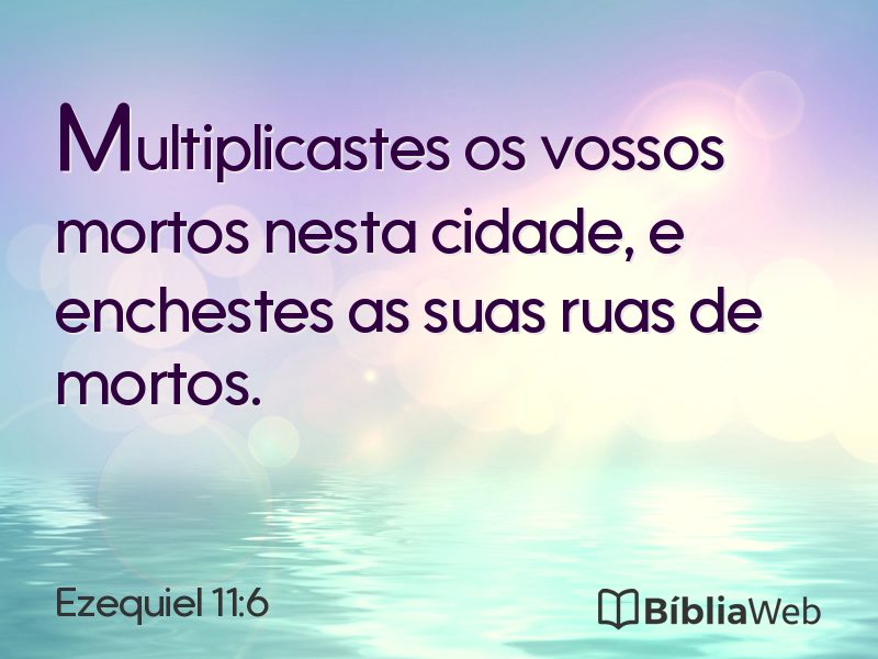 Ezequiel 11:6 em imagem para compartilhar