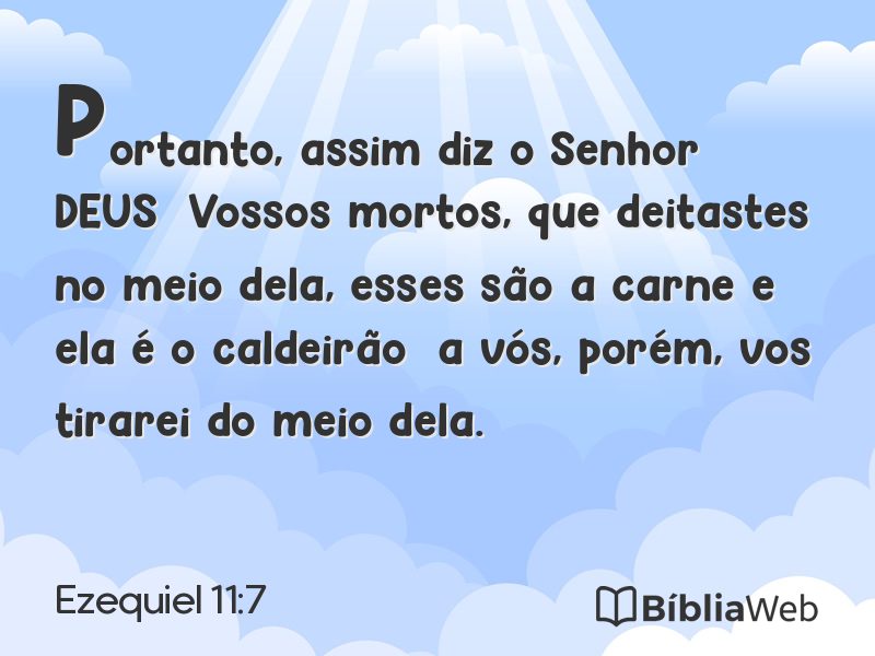 Ezequiel 11:7 em imagem para compartilhar